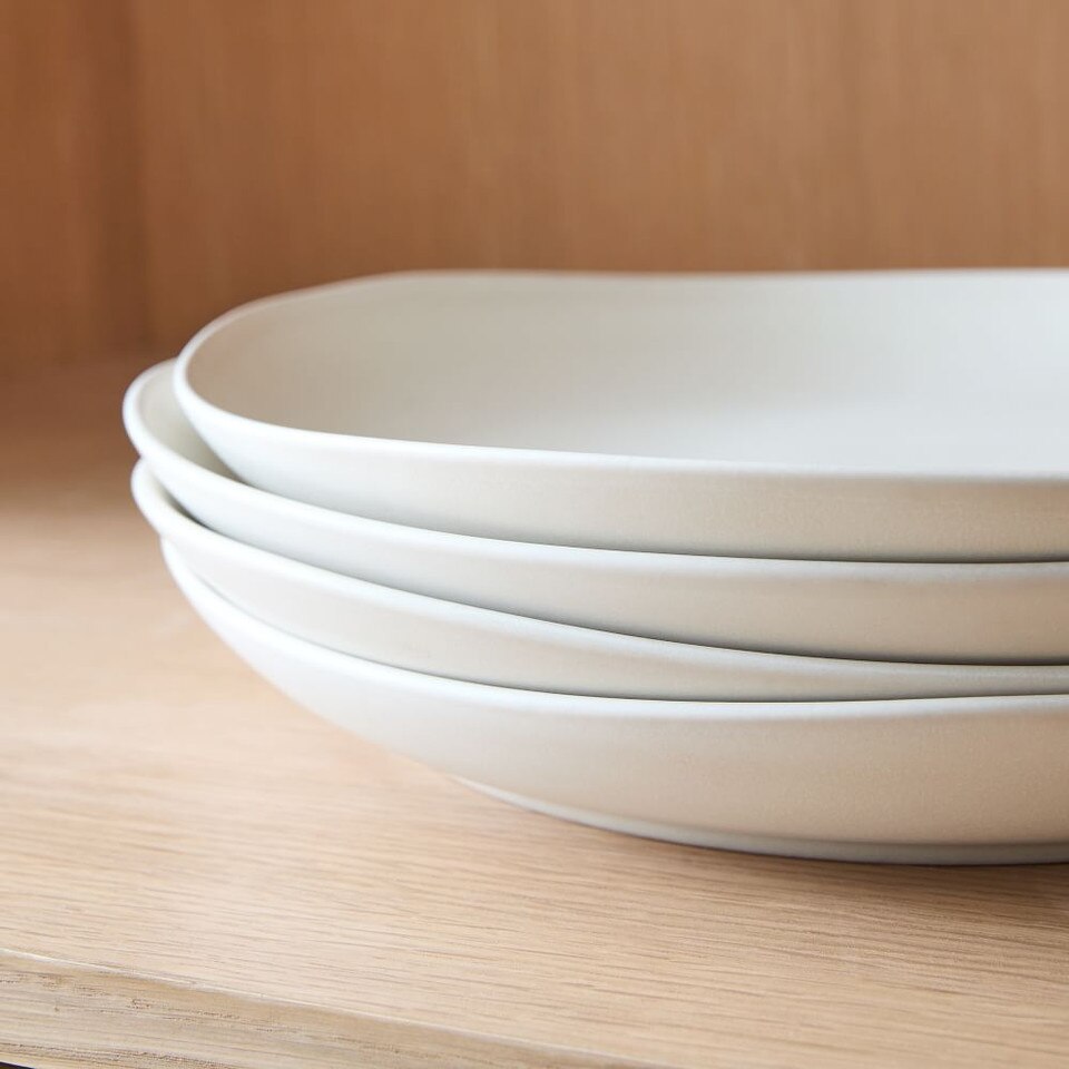 Organic Matte Stoneware Dinner Plates West Elm UK